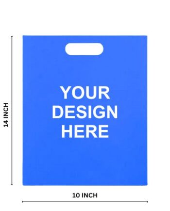 Blue D-Cut Non Woven Bag