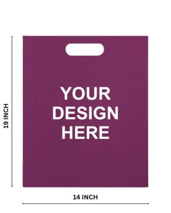 Purple D-Cut Non Woven Bag