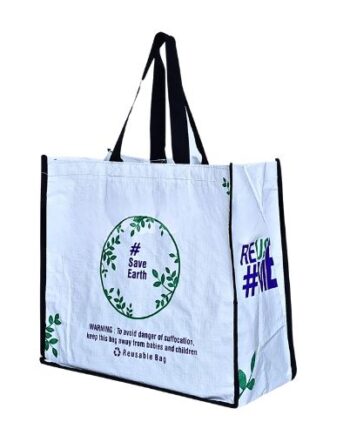 White Laminated Box bag
