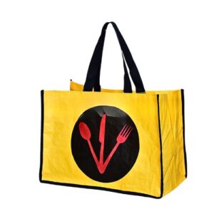 Yellow Laminated Printed Non Woven Fabric Bag