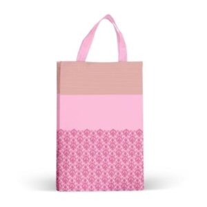 Latest Pink Loop Handle Non Woven Carry Bags