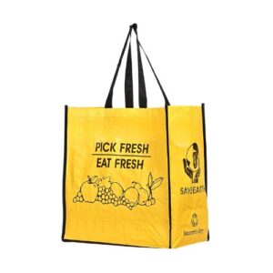 Yellow Grocery Laminated Non Woven Bag